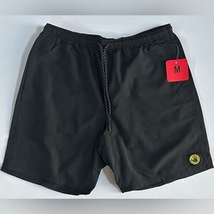 Body Glove Men's Size Medium Black Nylon Shorts Adjustable Waist, New with Tags.